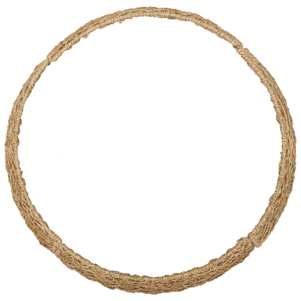 vidaXL Christmas Tree Collar Round Natural Dia. 45 x 22 cm Seagrass