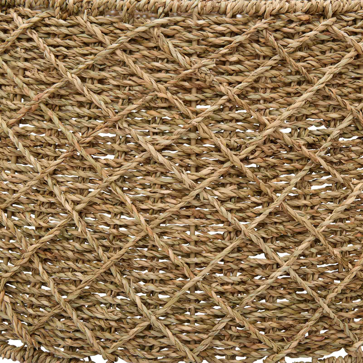 vidaXL Christmas Tree Collar Round Natural Dia. 60 x 22 cm Seagrass