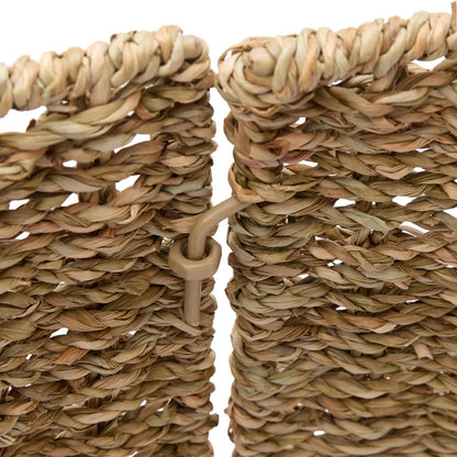 vidaXL Christmas Tree Collar Round Natural Dia. 90 x 28 cm Seagrass