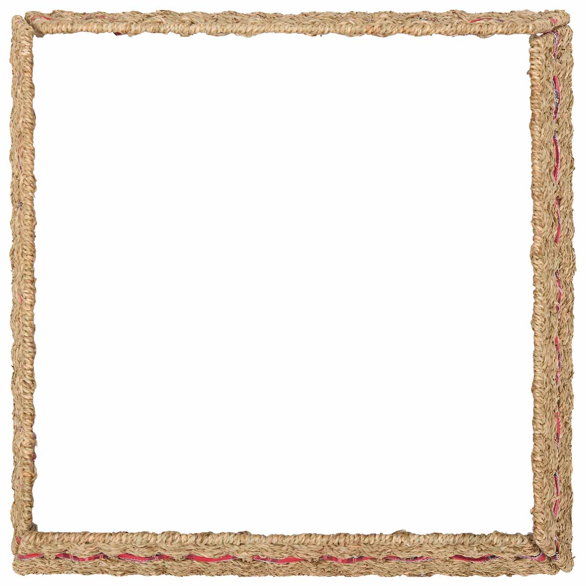 vidaXL Christmas Tree Collar Square Natural 50 x 50 x 25 cm Seagrass
