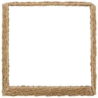 vidaXL Christmas Tree Collar Square Natural 50 x 50 x 25 cm Seagrass