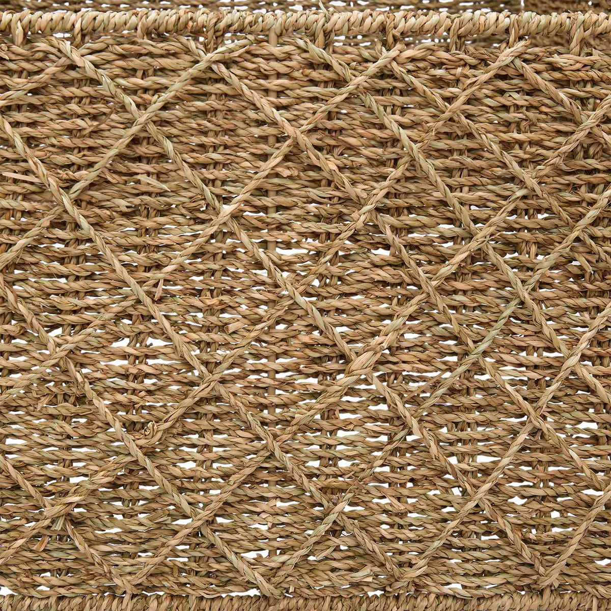 vidaXL Christmas Tree Collar Square Natural 60 x 60 x 28 cm Seagrass