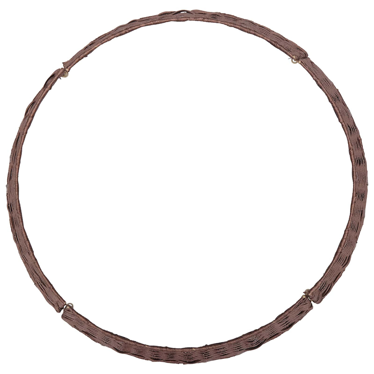 vidaXL Christmas Tree Collar Round Dark Brown Dia. 60 x 22 cm