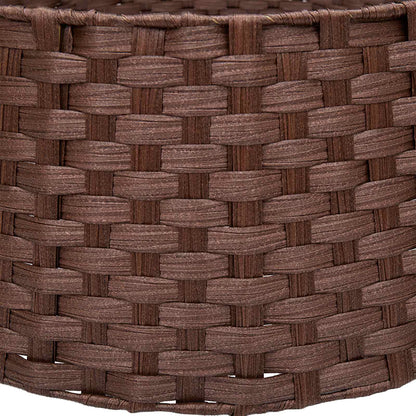 vidaXL Christmas Tree Collar Round Dark Brown Dia. 75 x 25 cm