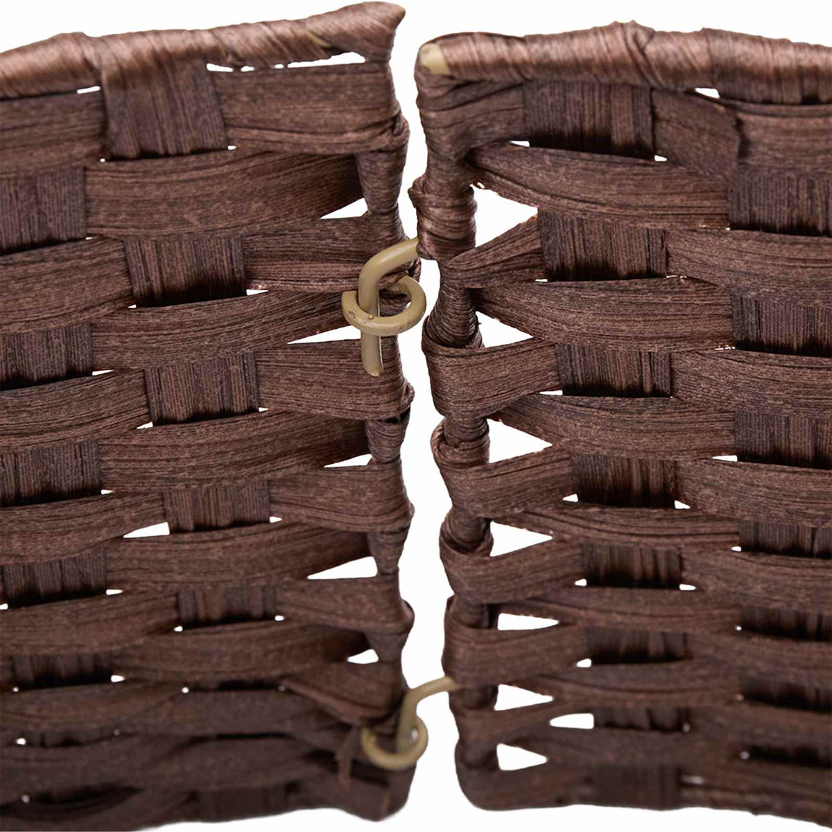 vidaXL Christmas Tree Collar Round Dark Brown Dia. 90 x 28 cm