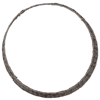 vidaXL Christmas Tree Collar Round Grey Dia. 105 x 28 cm Poly Rattan