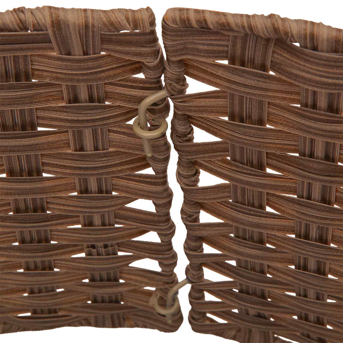 vidaXL Christmas Tree Collar Round Light Brown Dia. 45 x 22 cm