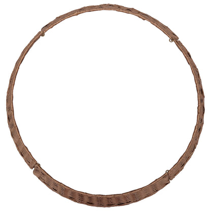 vidaXL Christmas Tree Collar Round Light Brown Dia. 60 x 22 cm