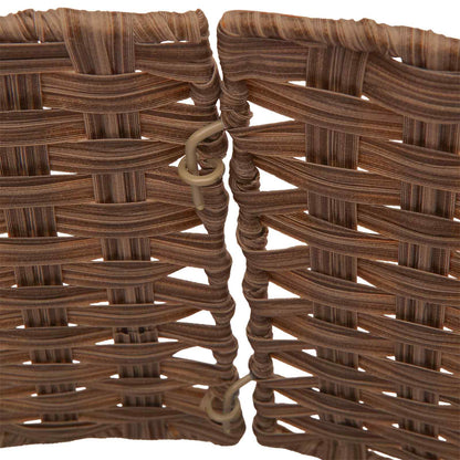 vidaXL Christmas Tree Collar Round Light Brown Dia. 90 x 28 cm