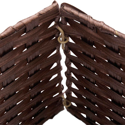 vidaXL Christmas Tree Collar Square Dark Brown 50 x 50 x 25 cm