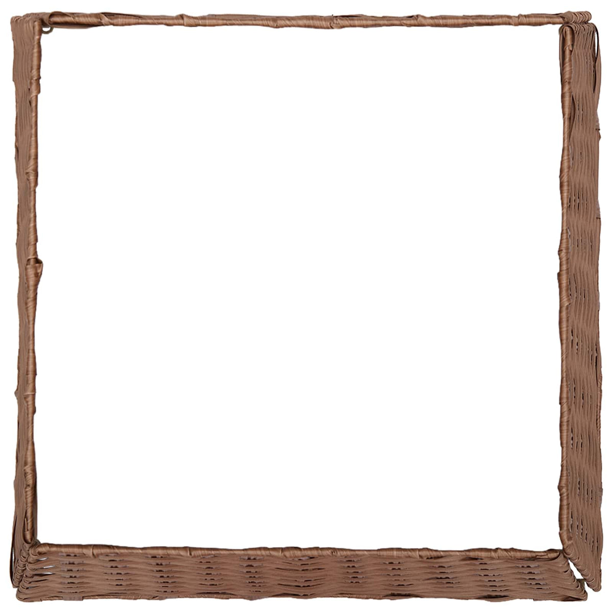 vidaXL Christmas Tree Collar Square Light Brown 60 x 60 x 28 cm