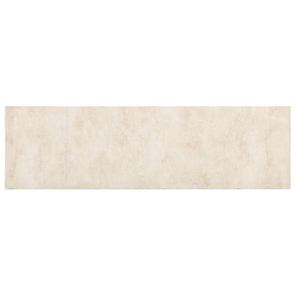 vidaXL Kitchen Rug Cream Concrete 150 x 45 cm 100% Polyamide Washable