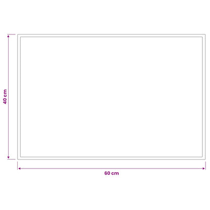 vidaXL Doormat Light Grey 60 x 40 cm 100% Polyamide