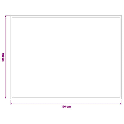 vidaXL Doormat Light Grey 120 x 90 cm 100% Polyamide