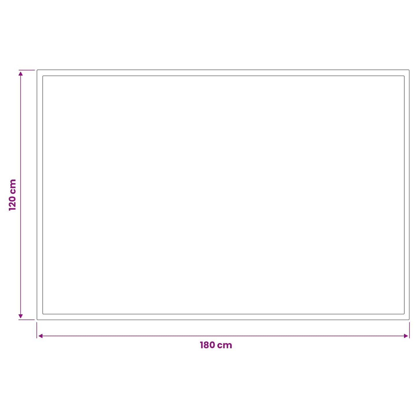 vidaXL Doormat Light Grey 180 x 120 cm 100% Polyamide