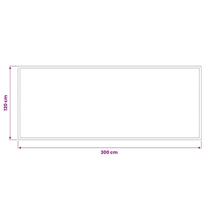 vidaXL Doormat Light Grey 300 x 120 cm 100% Polyamide