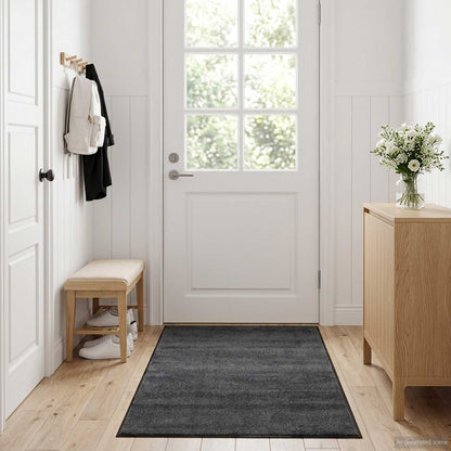vidaXL Doormat Light Grey 350 x 120 cm 100% Polyamide