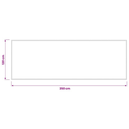 vidaXL Doormat Light Grey 350 x 120 cm 100% Polyamide