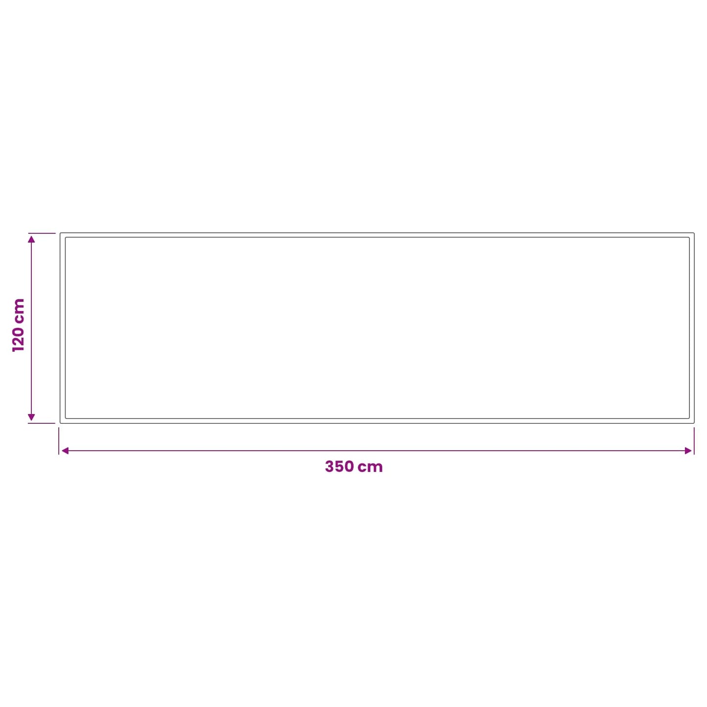 vidaXL Doormat Light Grey 400 x 120 cm 100% Polyamide