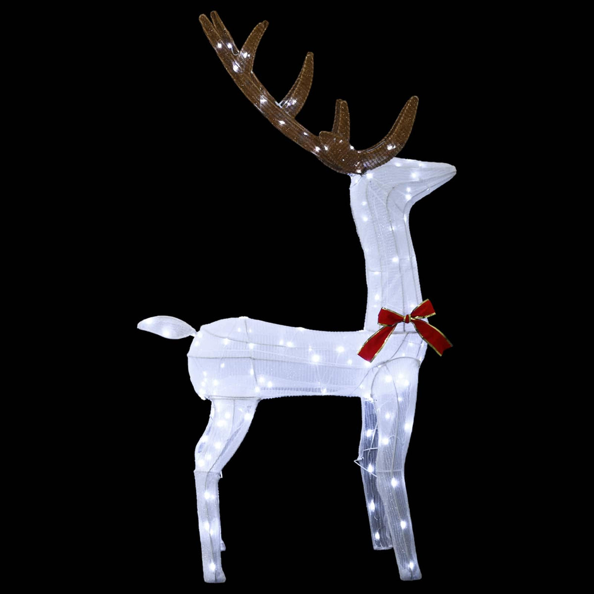 vidaXL 3D Christmas Reindeer LOVIISA 140 LEDs Cold White