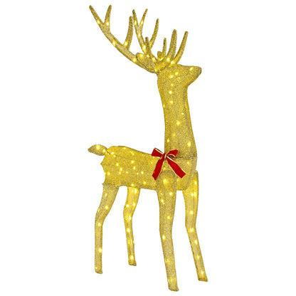 vidaXL 3D Christmas Reindeer LOVIISA 140 LEDs Warm White