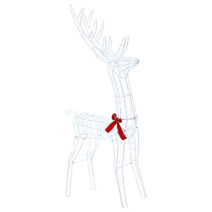 vidaXL 3D Christmas Reindeer LOVIISA 300 LEDs Cold White