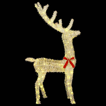 vidaXL 3D Christmas Reindeer LOVIISA 140 LEDs Warm White
