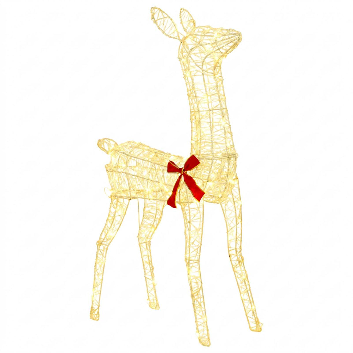 vidaXL 3D Christmas Reindeer LOVIISA 110 LEDs Warm White