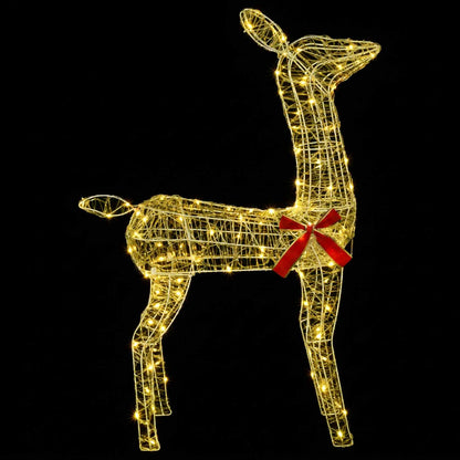 vidaXL 3D Christmas Reindeer LOVIISA 110 LEDs Warm White