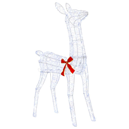 vidaXL 3D Christmas Reindeer LOVIISA 110 LEDs Cold White