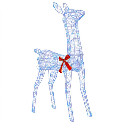 vidaXL 3D Christmas Reindeer LOVIISA 110 LEDs Blue 70 x 26 x 100 cm