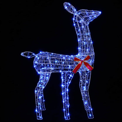 vidaXL 3D Christmas Reindeer LOVIISA 110 LEDs Blue 70 x 26 x 100 cm