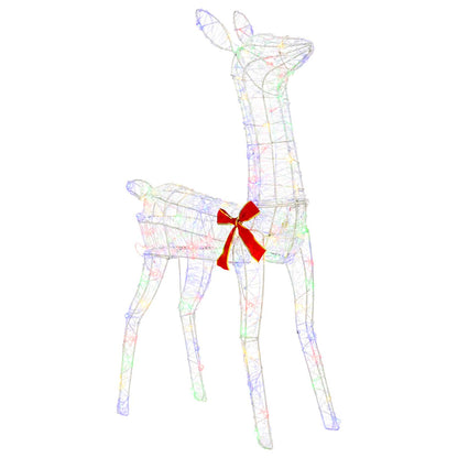 vidaXL 3D Christmas Reindeer LOVIISA 110 LEDs Multicolour