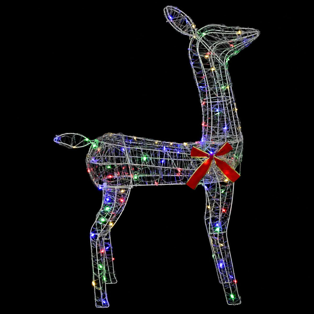 vidaXL 3D Christmas Reindeer LOVIISA 110 LEDs Multicolour
