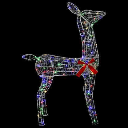 vidaXL 3D Christmas Reindeer LOVIISA 110 LEDs Multicolour