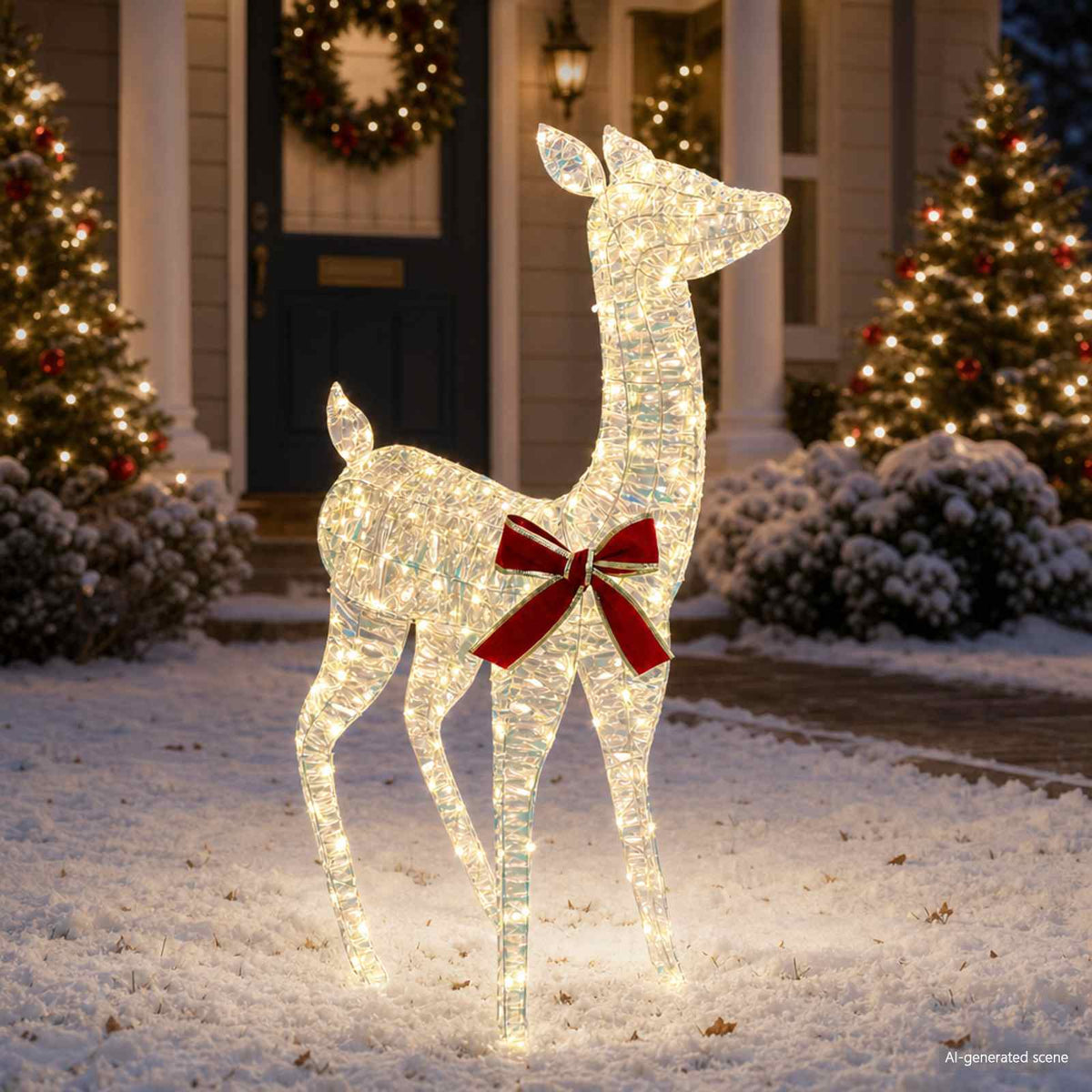 vidaXL 3D Christmas Reindeer LOVIISA 110 LEDs Warm White