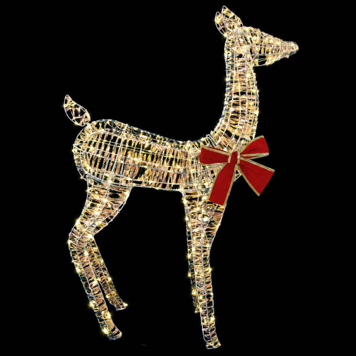 vidaXL 3D Christmas Reindeer LOVIISA 110 LEDs Warm White