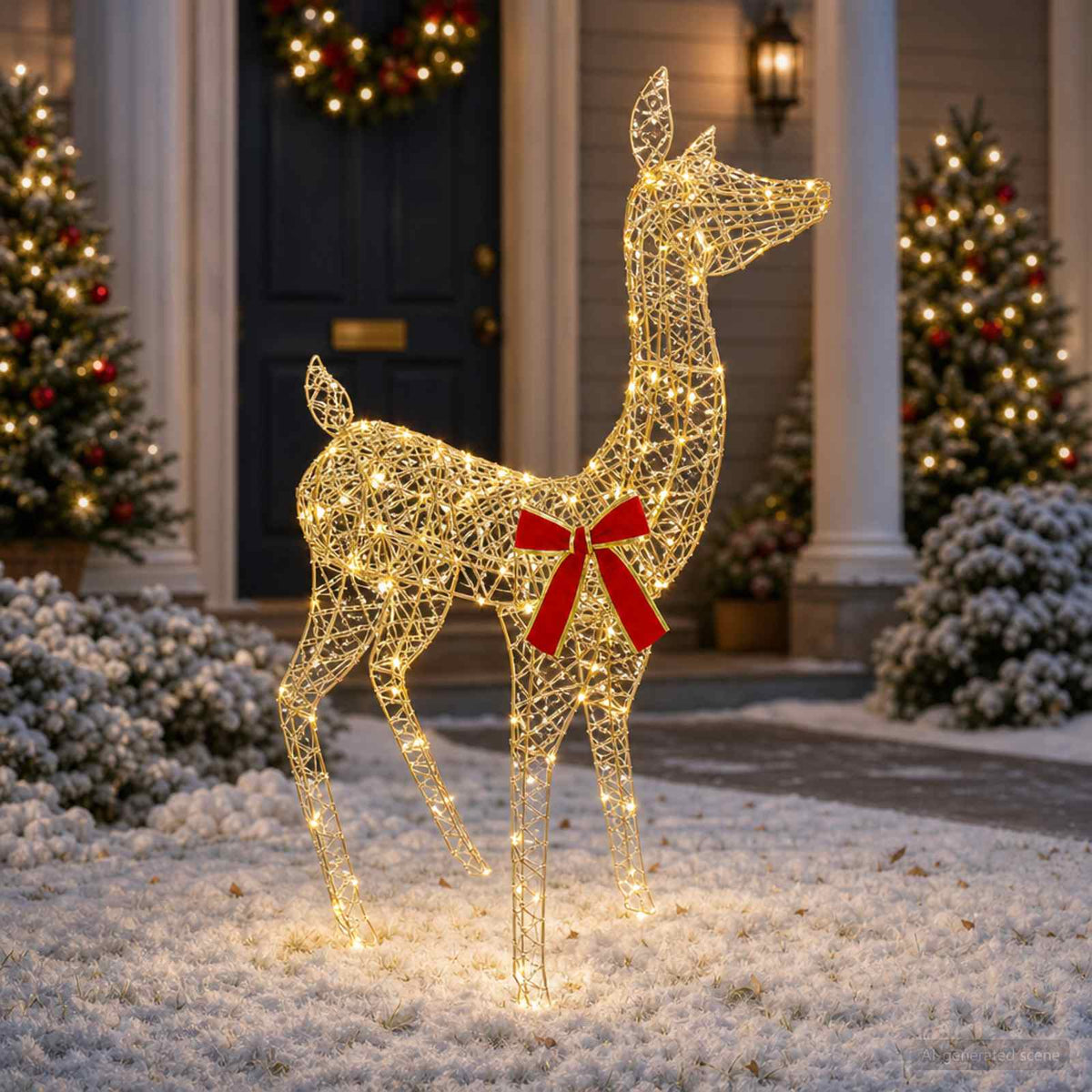 vidaXL 3D Christmas Reindeer LOVIISA 110 LEDs Warm White