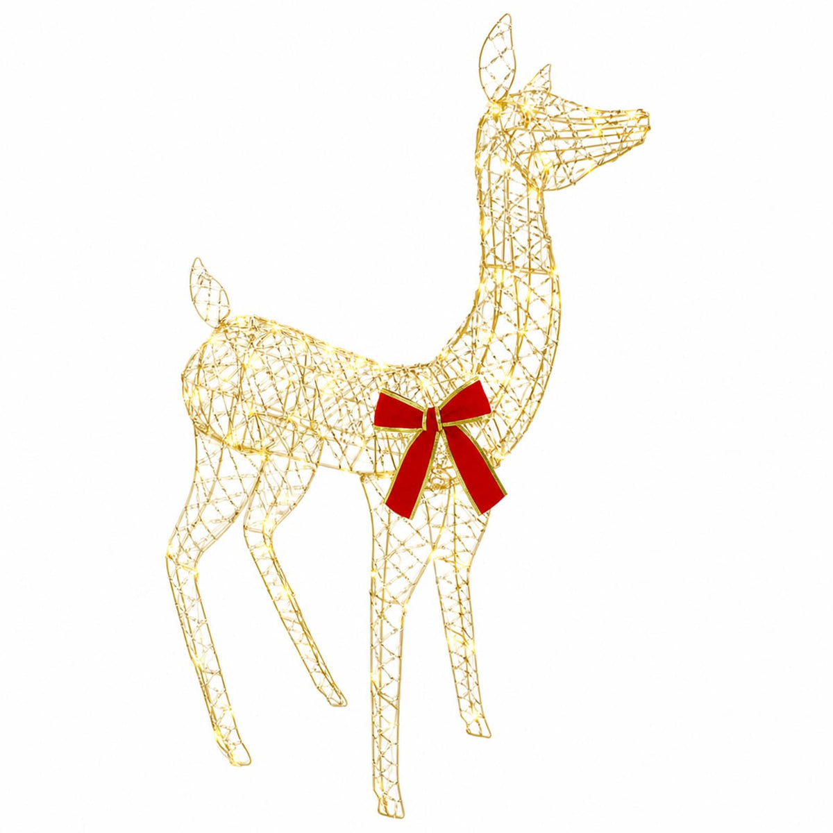 vidaXL 3D Christmas Reindeer LOVIISA 110 LEDs Warm White