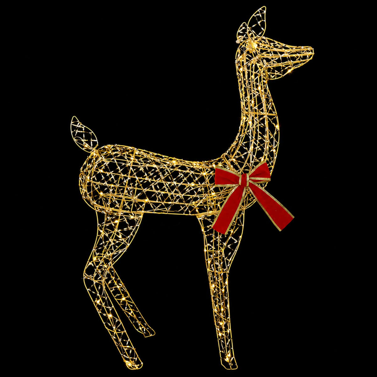 vidaXL 3D Christmas Reindeer LOVIISA 110 LEDs Warm White
