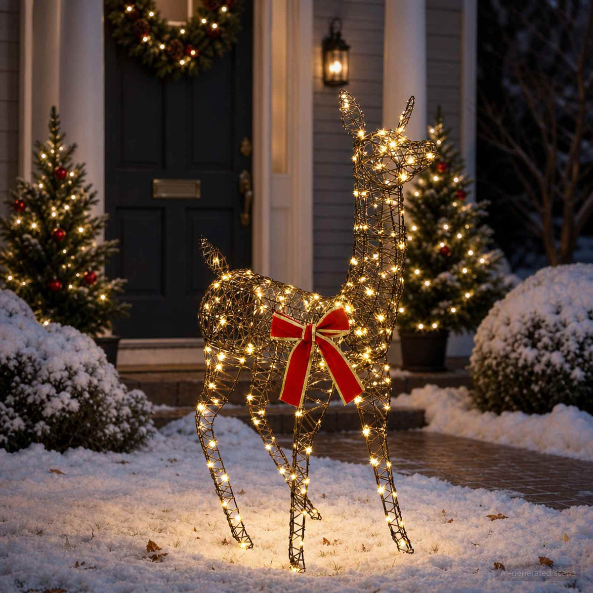 vidaXL 3D Christmas Reindeer LOVIISA 110 LEDs Warm White