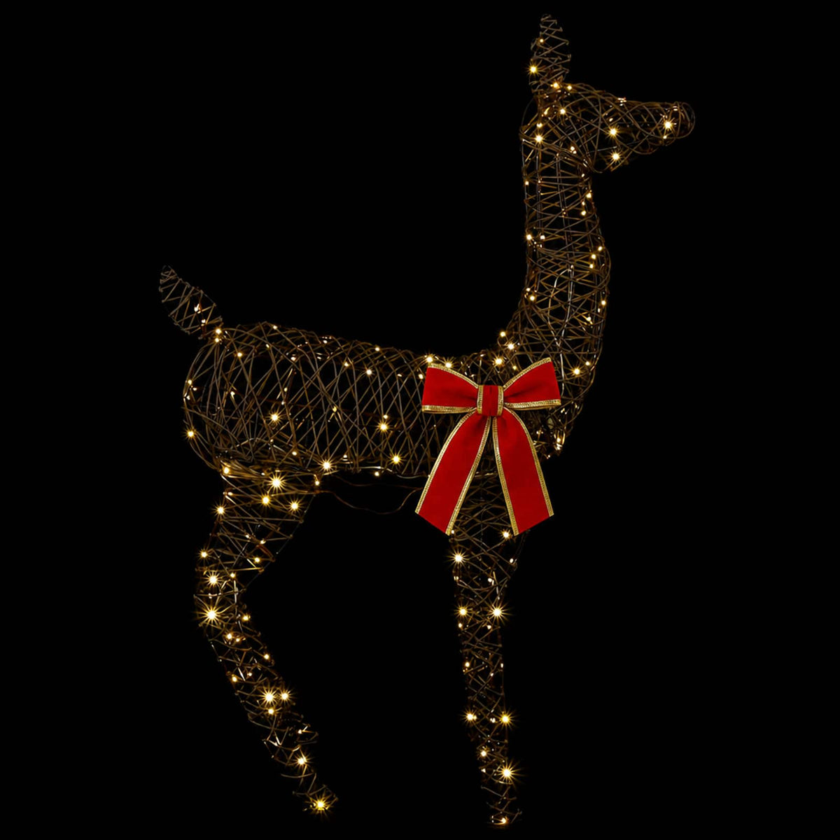 vidaXL 3D Christmas Reindeer LOVIISA 110 LEDs Warm White