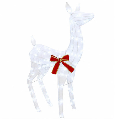 vidaXL 3D Christmas Reindeer LOVIISA 110 LEDs Cold White