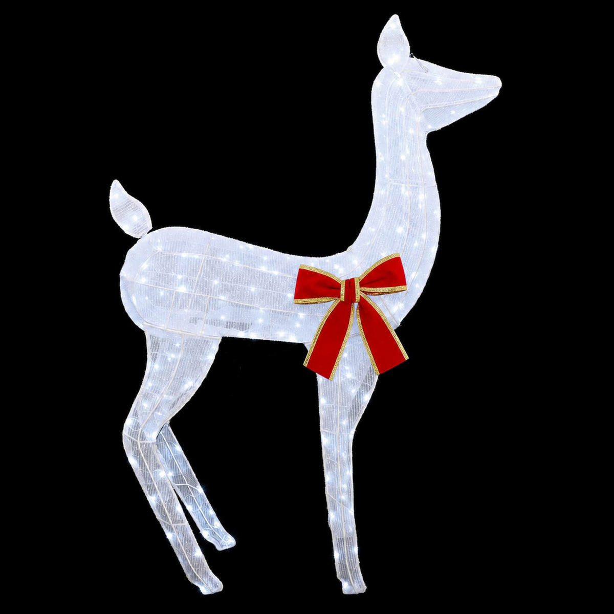 vidaXL 3D Christmas Reindeer LOVIISA 110 LEDs Cold White