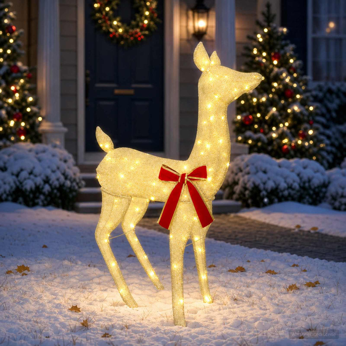 vidaXL 3D Christmas Reindeer LOVIISA 110 LEDs Warm White