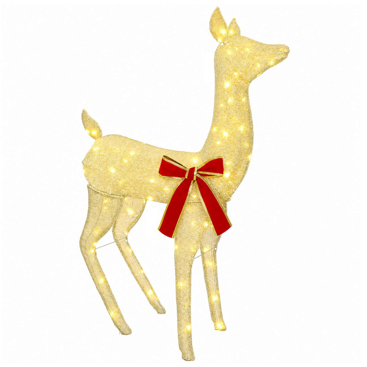 vidaXL 3D Christmas Reindeer LOVIISA 110 LEDs Warm White