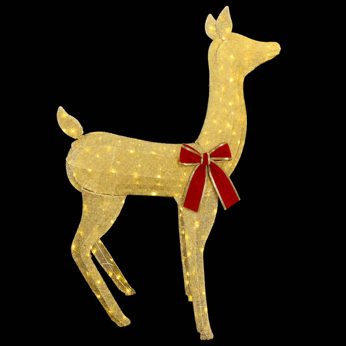 vidaXL 3D Christmas Reindeer LOVIISA 110 LEDs Warm White