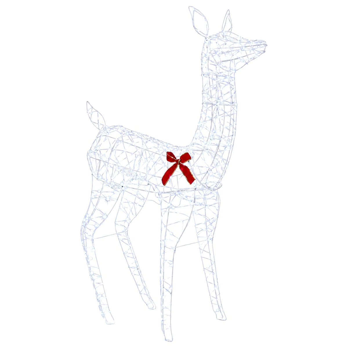 vidaXL 3D Christmas Reindeer LOVIISA 285 LEDs Cold White