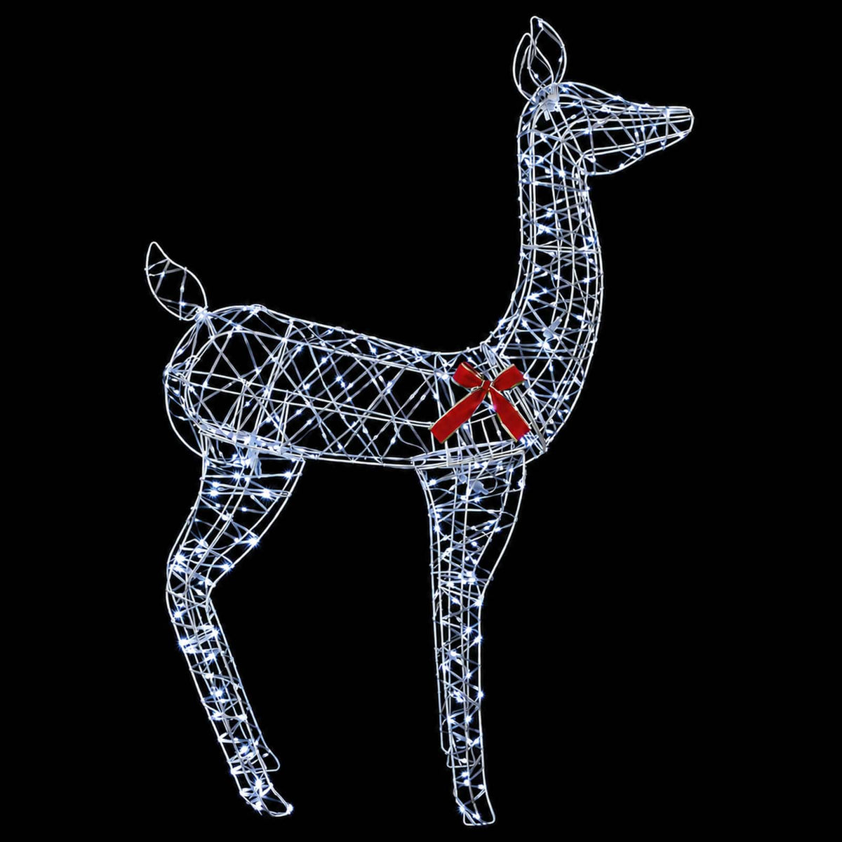 vidaXL 3D Christmas Reindeer LOVIISA 285 LEDs Cold White