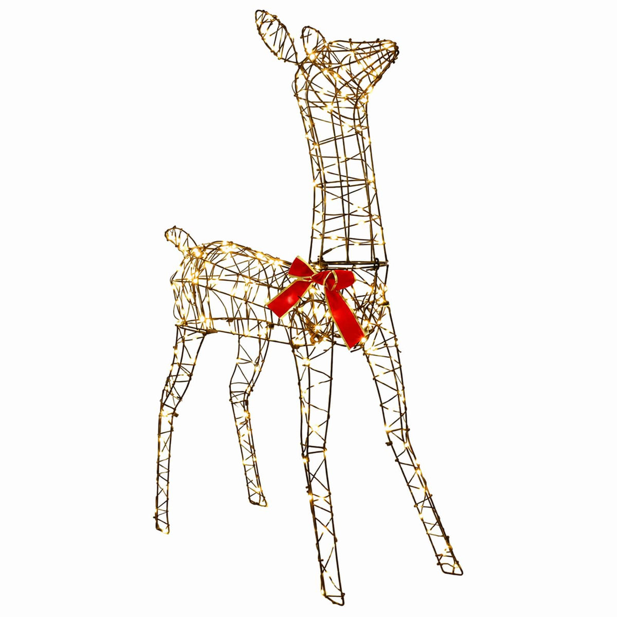vidaXL 3D Christmas Reindeer LOVIISA 285 LEDs Warm White
